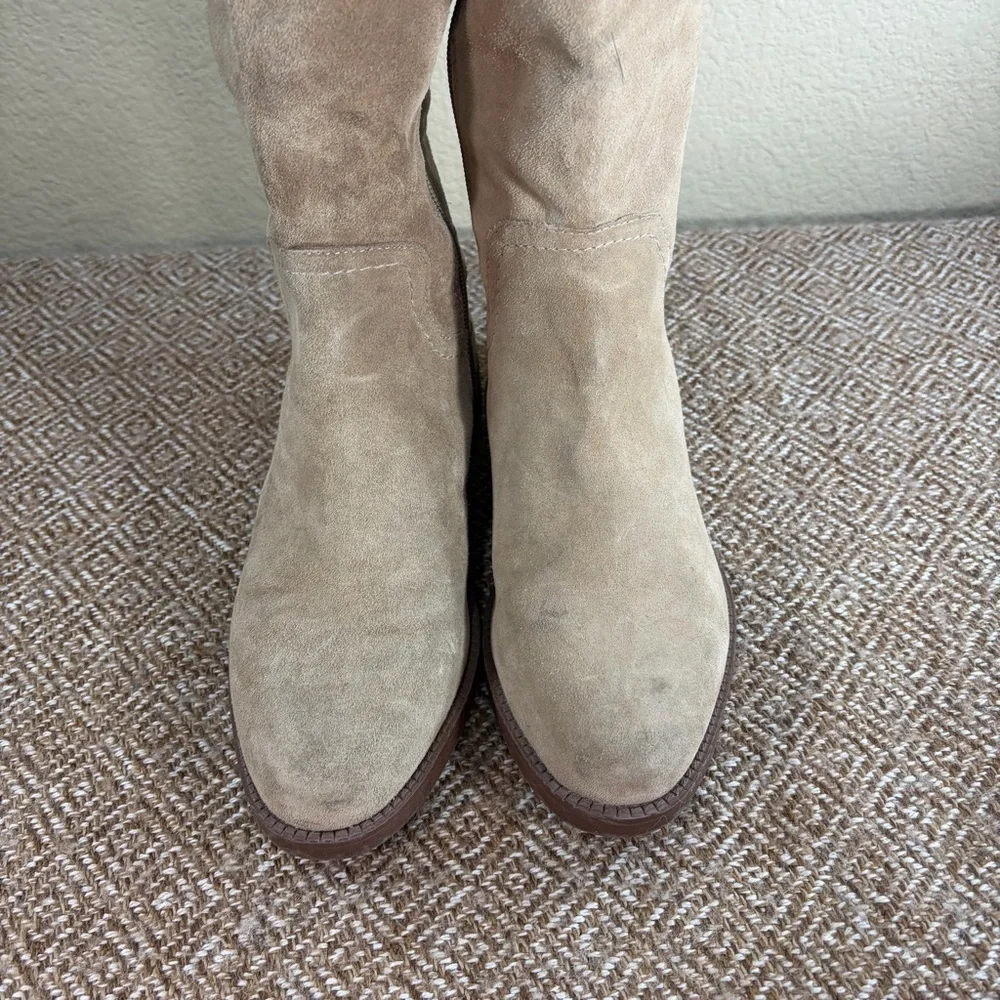 Sarto by Franco Sarto Coley Knee High Riding Boot Sz 7M Suede Leather Boho Party